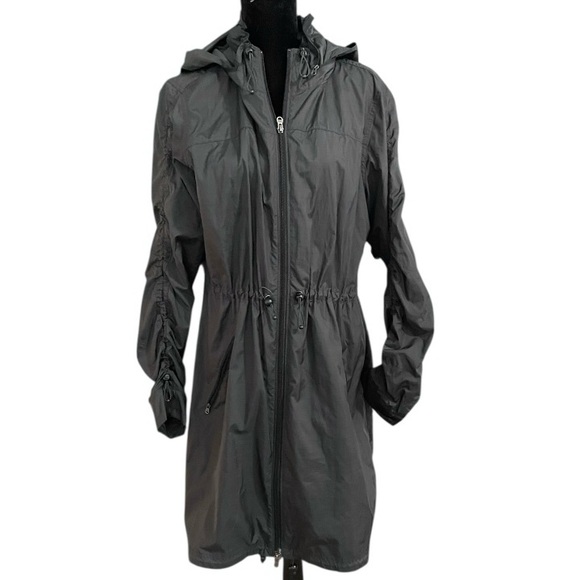 Lucy Jackets & Blazers - Lucy Hooded Packable Windbreaker Jacket Womens XP black full zip active outdoors